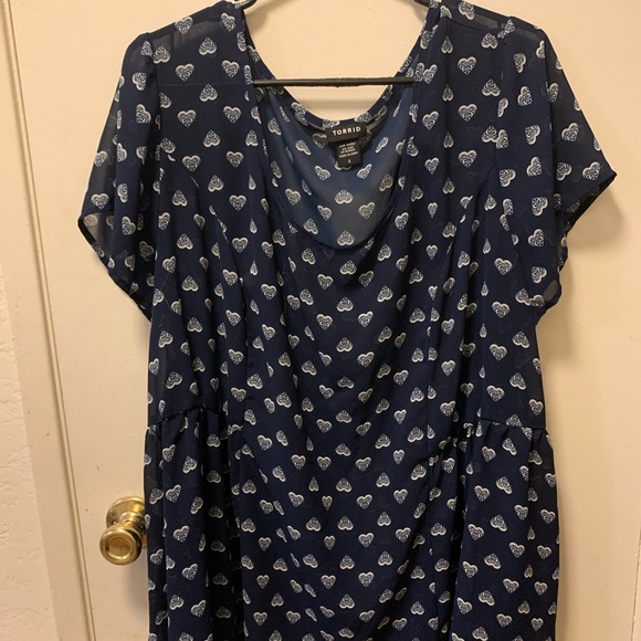 torrid Tops - Torrid heart sheer blouse
